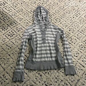 Y2K old navy Henley with hood